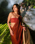Ember Glow Saree Set
