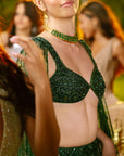 Emerald Élan Lehenga Set