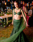 Emerald Élan Lehenga Set