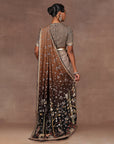 Walnut Brown Ombre Saree Set