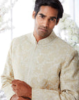 Powder Beige Sherwani Set