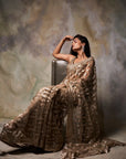 Gold Sequin Saree