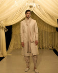 Ivory Sequin Sherwani Set