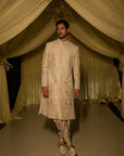 Ivory Sequin Sherwani Set
