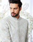 Ocean Grey Kiran Dori Sherwani Set - Ready to Ship