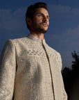 Powder Peach Sherwani Set