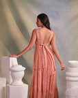 Butterly Bow Tye Maxi Dress