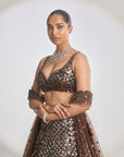 Chocolate Brown Lehenga Set
