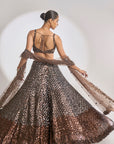 Chocolate Brown Lehenga Set