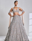 Caramel Sequin Lehenga Set