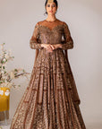 Gold Antique Embroidered Gown- Ready To Ship