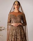 Gold Antique Embroidered Gown- Ready To Ship