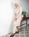 Pale Patterned Sherwani