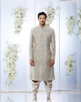 Ivory Sequin Sherwani Set