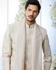 Ivory Sequin Sherwani Set