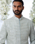 Powder Blue Sherwani Set