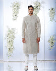 Powder Peach Sherwani Set