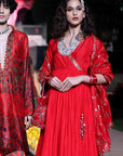Surkh Laal Anarkali gharara set