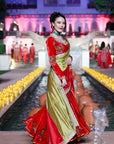 Surkh Laal Velvet Lehenga set