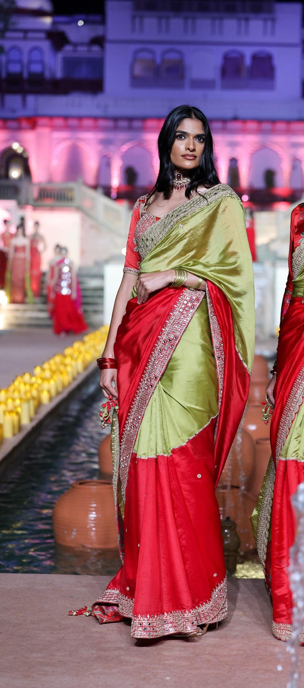 Surkh Laal Saree Set