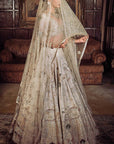 The Kamalbagh Aurum Ekru Lehenga