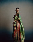 Verdant Rouge Banarasi Saree