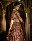 Bronze Gold Lehenga Set