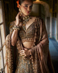 Copper Jade Lehenga Set