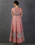 Fresh Pink Silk Chanderi Dress