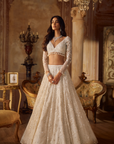 Ivory Floral Lehenga Set