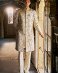 Ivory Gold Sherwani Set
