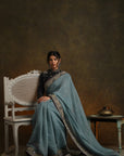 Royal & Pristine Embroidered Saree & Blouse