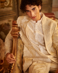 Nude Open Sherwani Set