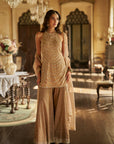 Caramel Crystal Sharara Set