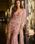 Dusty Rose Sharara Set