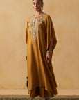 Mustard Kaftan With Palazzo Set