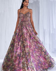 Arlette Floral Organza Gown