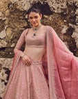 Pinkish Peach Leela Lehenga Set