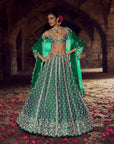 Emerald Green Hustle Lehenga Set