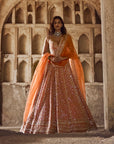 Orange Leela Lehenga Set