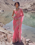 Inayat Saree Set - Pink