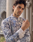 Indigo Sherwani Set