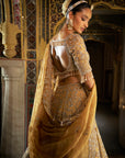 Gold Crystal Lehenga Set