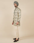 Creme Ivory Printed Kurta