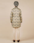 Creme Ivory Printed Kurta