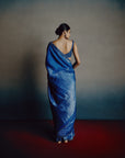 Azure-Teal Heritage Saree