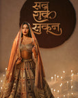 Zard Sitara Lehenga