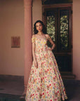 Off Shoulder Floral Gown