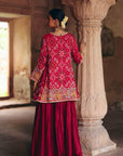 Red Patola Kurta – Sharara