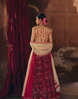Red & Green Patola Lehenga